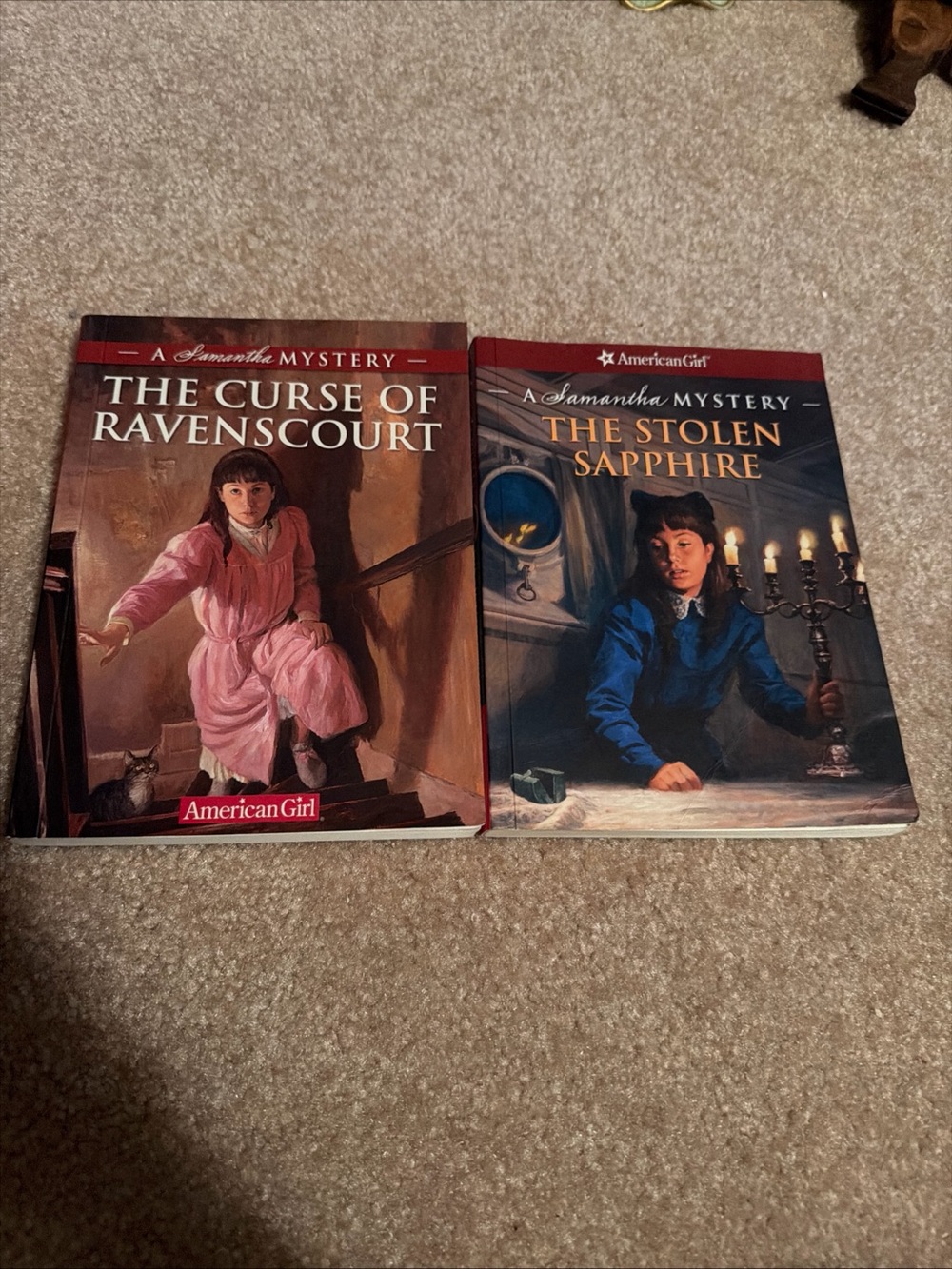 Lot of 2 American Girl historical mystery series featuring Samantha Parkington.
